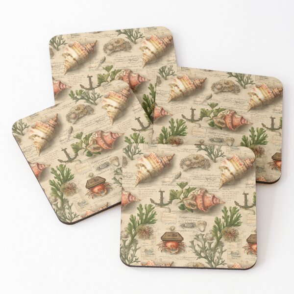 Item preview, Nautical Diary Page with Shells and Anchor designed and sold by Piotrek0001.