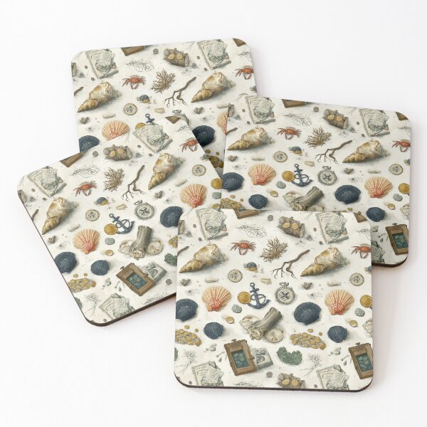 Item preview, Sepia Tone Seashells and Crab Sketch designed and sold by Piotrek0001.