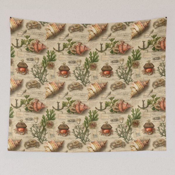 Item preview, Nautical Diary Page with Shells and Anchor designed and sold by Piotrek0001.
