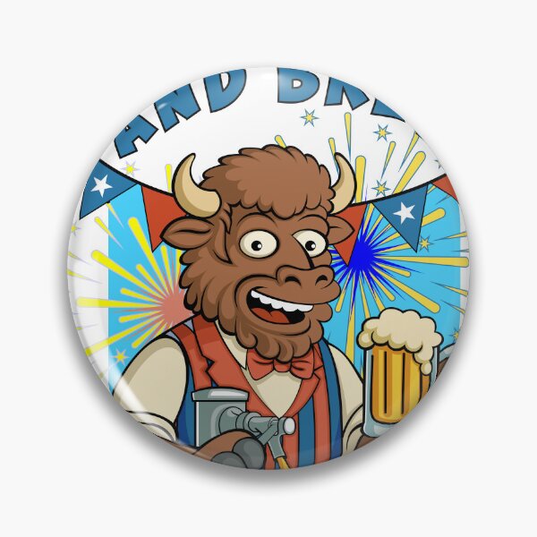 Item preview, A cheerful bartender on Independence Day. designed and sold by Karlov78Print.