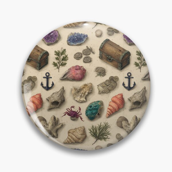 Item preview, Vintage Shells Anchor and Seaweed Drawing designed and sold by Piotrek0001.