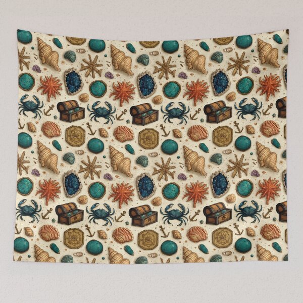 Item preview, Orange Starfish Teal Glass and Chest designed and sold by Piotrek0001.