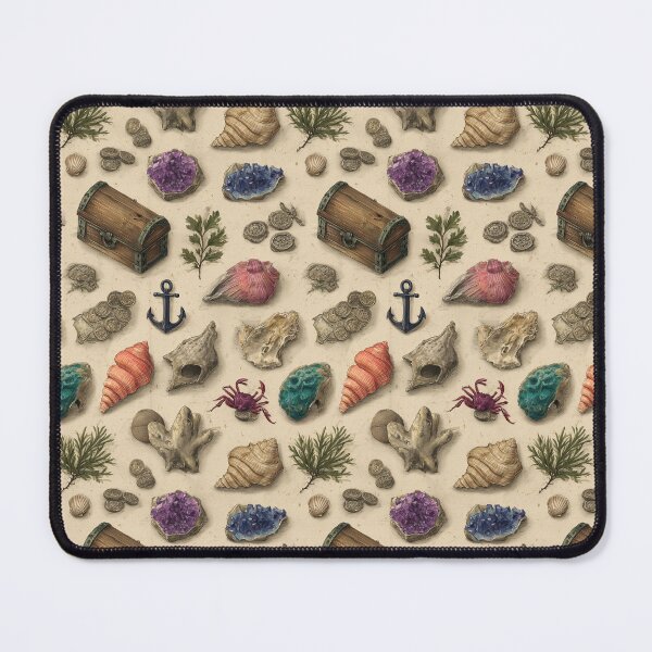 Item preview, Vintage Shells Anchor and Seaweed Drawing designed and sold by Piotrek0001.
