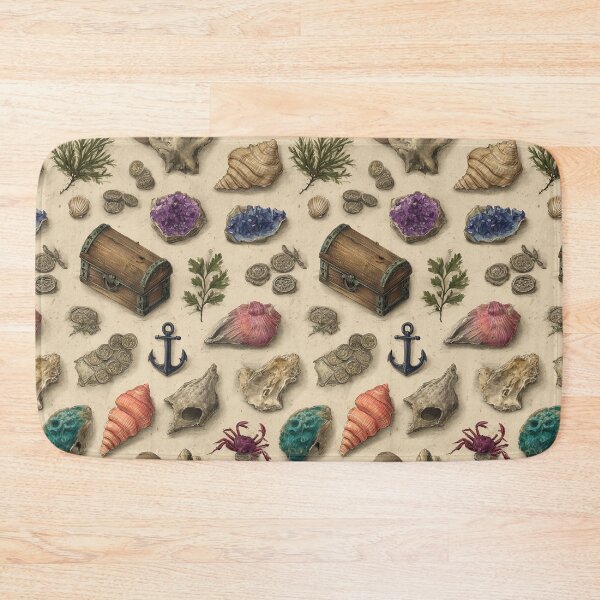 Item preview, Vintage Shells Anchor and Seaweed Drawing designed and sold by Piotrek0001.
