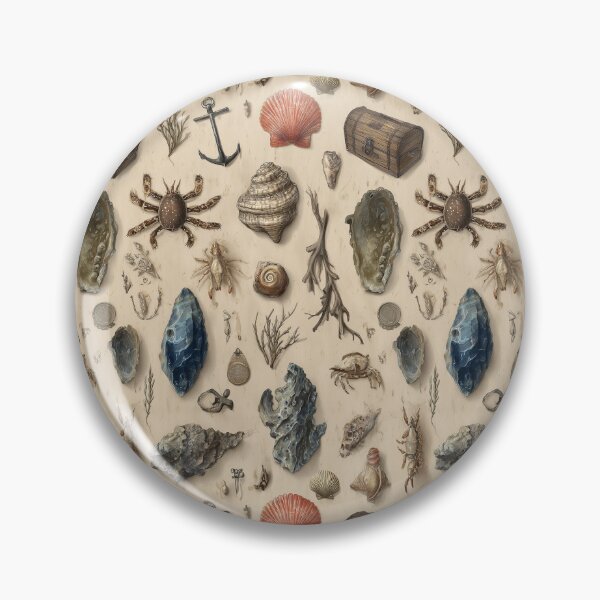 Item preview, Grey Shells Chest and Anchor on Beige designed and sold by Piotrek0001.