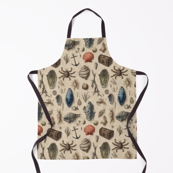 Item preview, Grey Shells Chest and Anchor on Beige designed and sold by Piotrek0001.