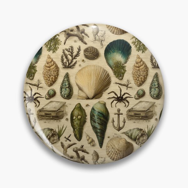 Item preview, Large Shells and Chest Vintage Pattern designed and sold by Piotrek0001.