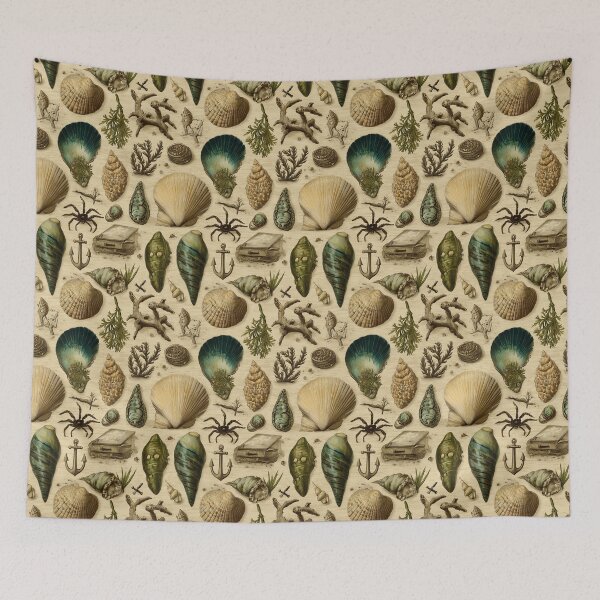 Item preview, Large Shells and Chest Vintage Pattern designed and sold by Piotrek0001.