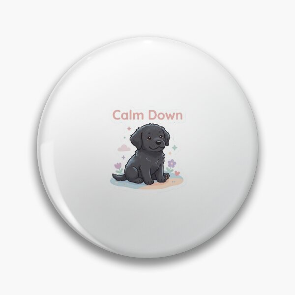Item preview, Aesthetic Dog Sticker – Calm Down Pet designed and sold by SainiArt19.