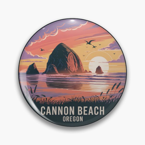 Item preview, Cannon Beach Oregon: Sunset Haystack Rock  designed and sold by CircinusStore.