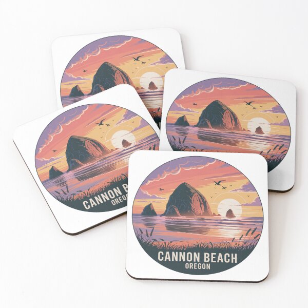 Item preview, Cannon Beach Oregon: Sunset Haystack Rock  designed and sold by CircinusStore.