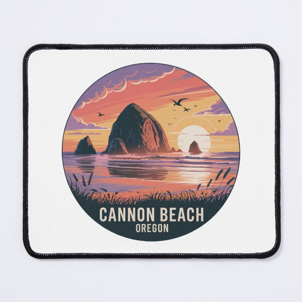 Item preview, Cannon Beach Oregon: Sunset Haystack Rock  designed and sold by CircinusStore.