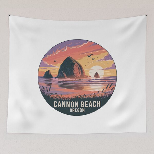 Item preview, Cannon Beach Oregon: Sunset Haystack Rock  designed and sold by CircinusStore.
