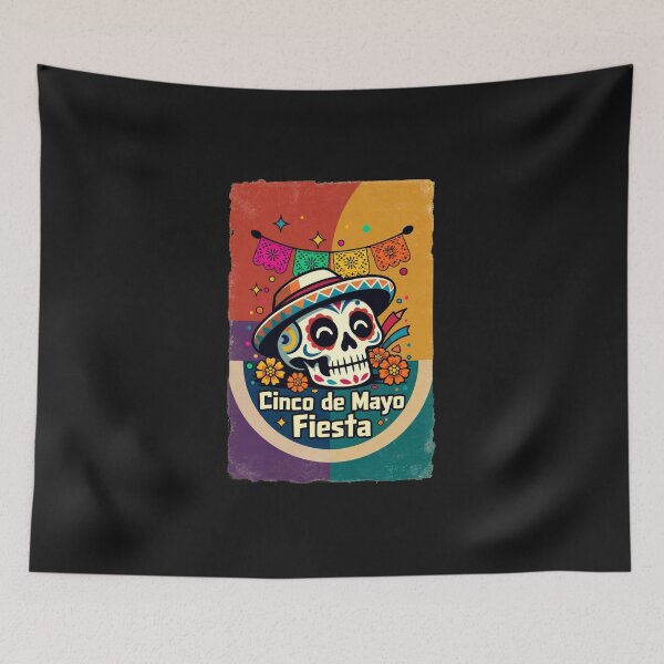 Item preview, Cinco De Mayo Fiesta Mexican Celebration Sugar Skull Sombrero designed and sold by GrumpySableye.