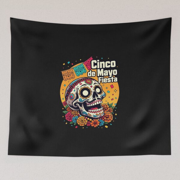 Item preview, Cinco De Mayo Fiesta Mexican Celebration Skull Holiday Party designed and sold by GrumpySableye.