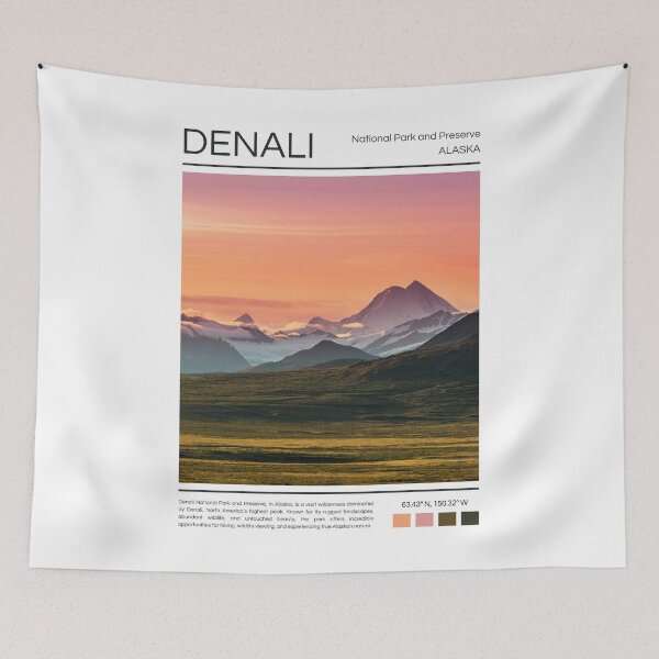 Item preview, Denali National Park and Preserve - Alaska designed and sold by StudioRedKoala.