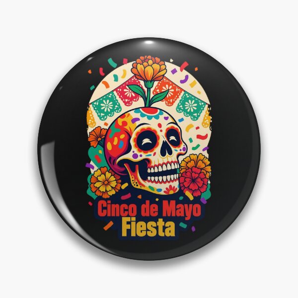 Item preview, Cinco De Mayo Fiesta Mexican Celebration Sugar Skull Party designed and sold by GrumpySableye.
