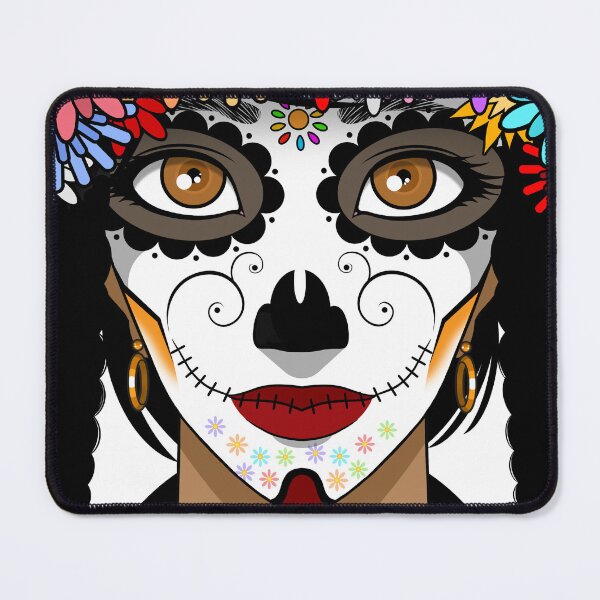Item preview, Catrina, Day of the Dead, Sugar Skull, Colorful Flowers, Mexican Woman Art designed and sold by CLC54.