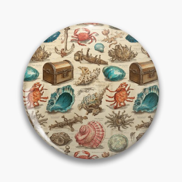 Item preview, Red Crab Teal Glass and Chest Illustration designed and sold by Piotrek0001.
