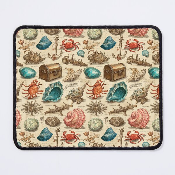 Item preview, Red Crab Teal Glass and Chest Illustration designed and sold by Piotrek0001.