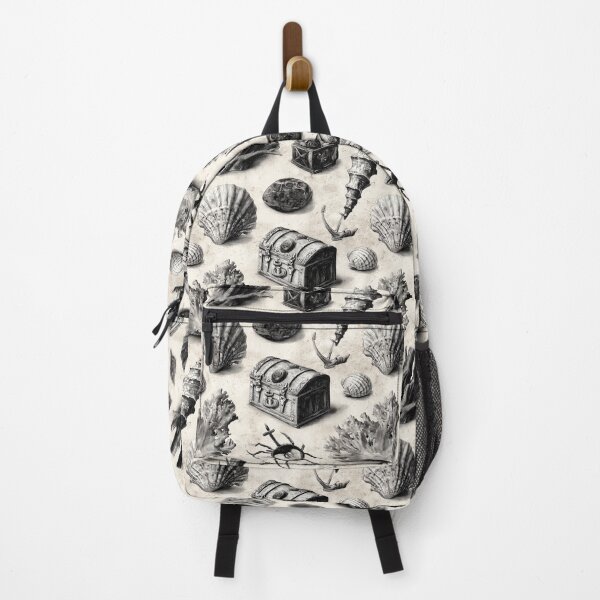 Item preview, Black and White Nautical Shells and Chest designed and sold by Piotrek0001.