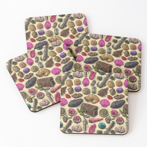 Item preview, Pink Shells and Gold Treasures Pattern designed and sold by Piotrek0001.