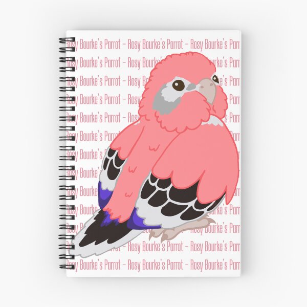 Item preview, Cute Rosy Bourke’s Parrot with text designed and sold by causebirbs.