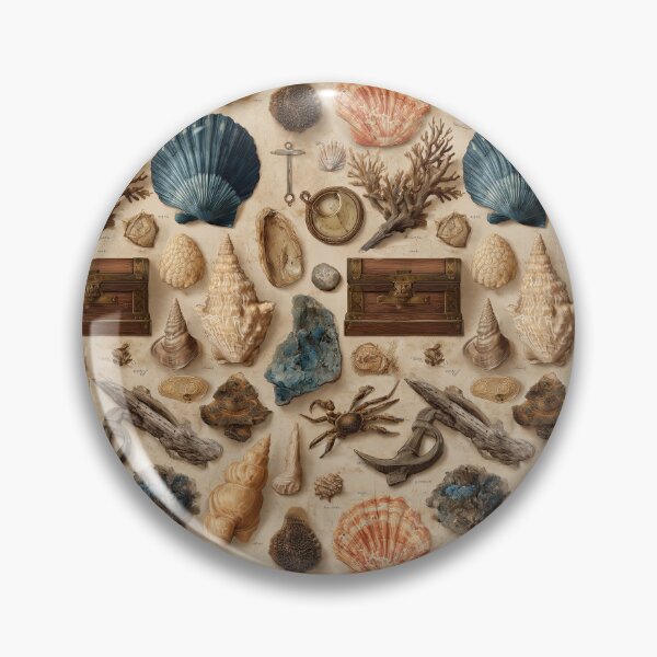 Item preview, Detailed Shells Chest and Anchor Pattern designed and sold by Piotrek0001.