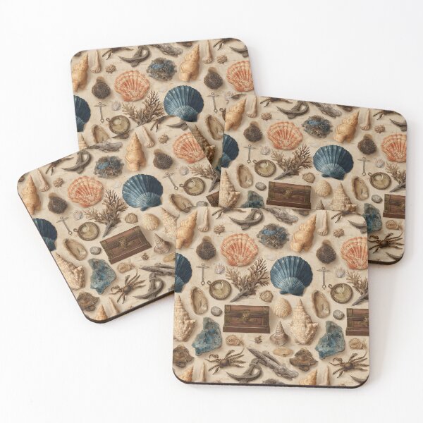 Item preview, Detailed Shells Chest and Anchor Pattern designed and sold by Piotrek0001.
