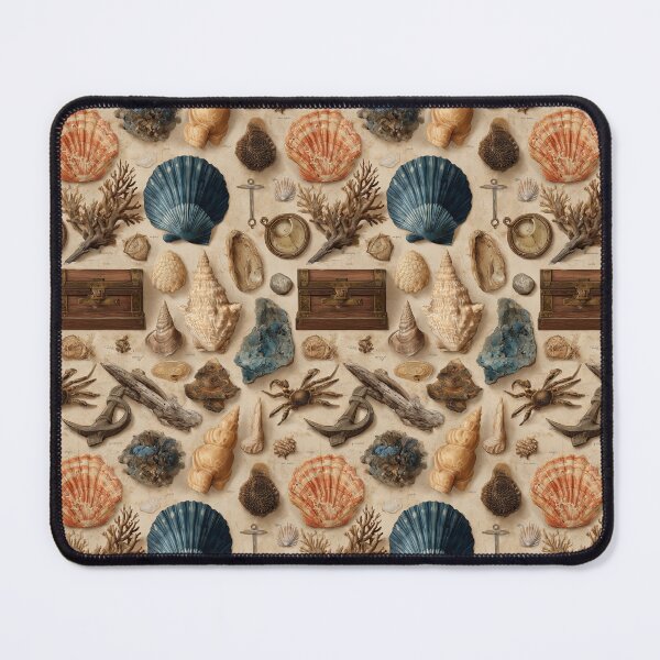 Item preview, Detailed Shells Chest and Anchor Pattern designed and sold by Piotrek0001.