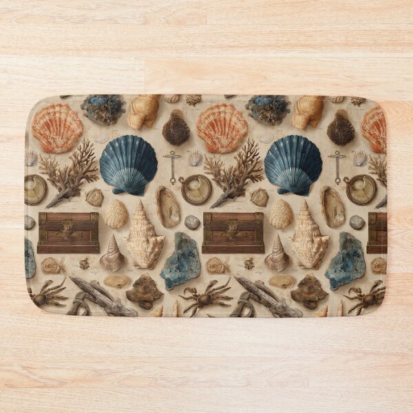 Item preview, Detailed Shells Chest and Anchor Pattern designed and sold by Piotrek0001.