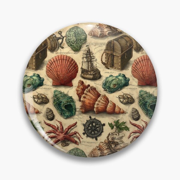 Item preview, Nautical Diary with Ship Chest and Shells designed and sold by Piotrek0001.