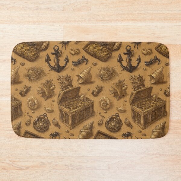 Item preview, Golden Sepia Treasure Chests and Anchor designed and sold by Piotrek0001.