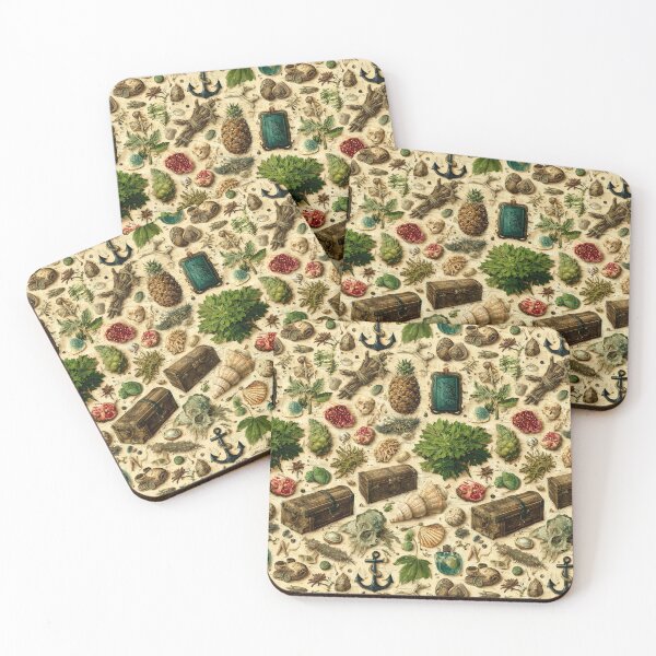 Item preview, Pineapple Chest and Greenery Vintage Pattern designed and sold by Piotrek0001.