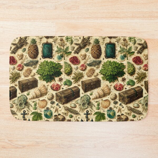 Item preview, Pineapple Chest and Greenery Vintage Pattern designed and sold by Piotrek0001.
