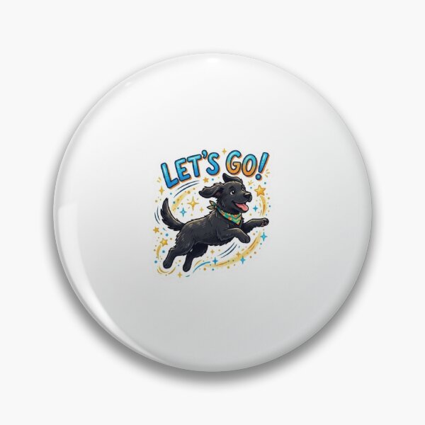Item preview, Excited Dog Sticker – Let’s Go Energy Pet designed and sold by SainiArt19.