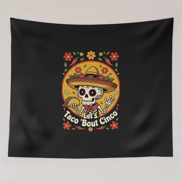 Item preview, Let's Taco 'Bout Cinco Cinco De Mayo Mexican Food Fiesta Taco Lover designed and sold by GrumpySableye.