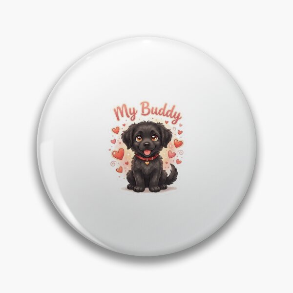 Item preview, Friendship Dog Sticker – My Buddy Pet designed and sold by SainiArt19.