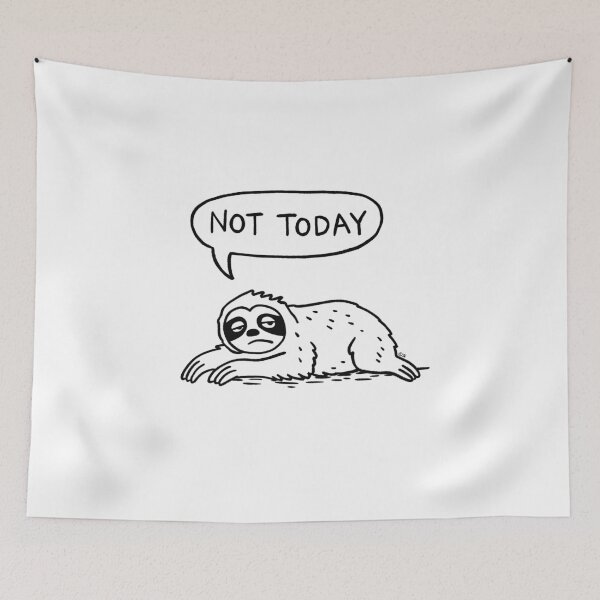 Item preview, Lazy Sloth Doodel -Not today designed and sold by PickledjoArt.