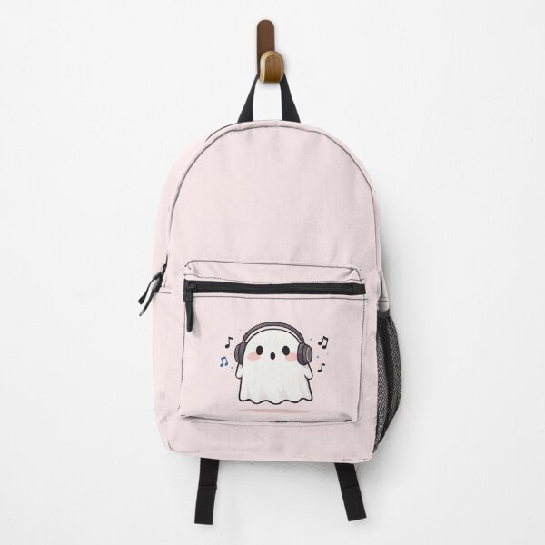 Item preview, Cute Ghost Listening Music Kawaii Cartoon Spooky Funny Mood designed and sold by MysticMarble.