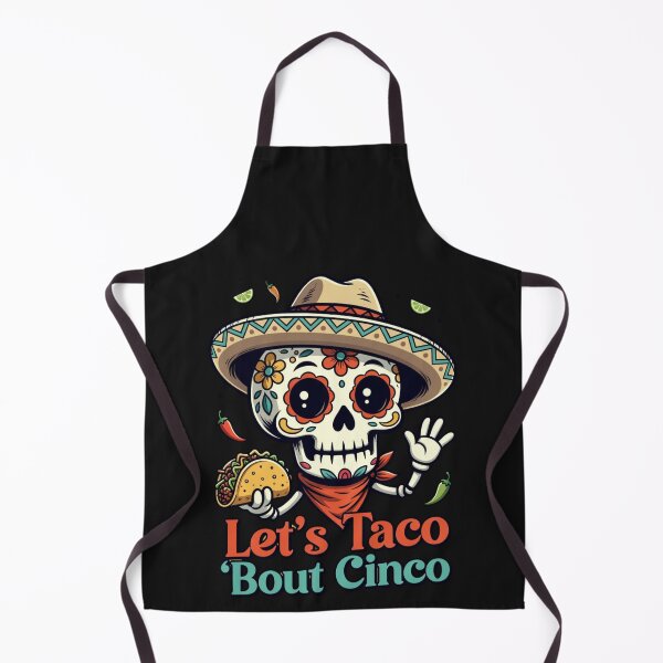 Item preview, Let's Taco Bout Cinco De Mayo Mexican Fiesta Taco Skull designed and sold by GrumpySableye.