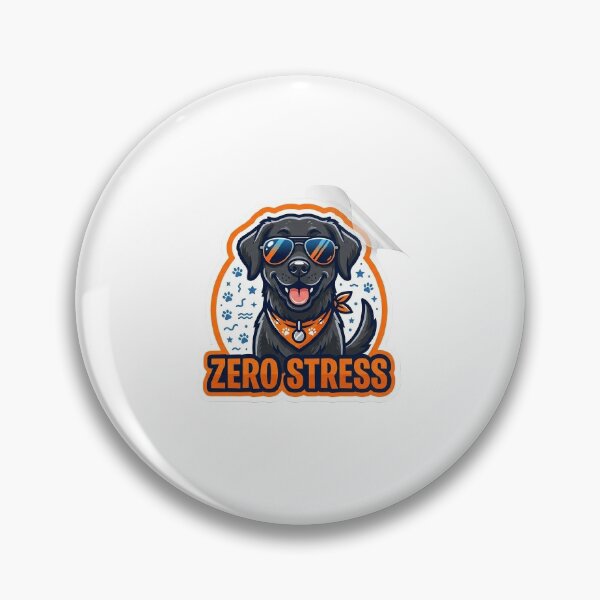 Item preview, Chill Dog Sticker – Zero Stress Pet designed and sold by SainiArt19.