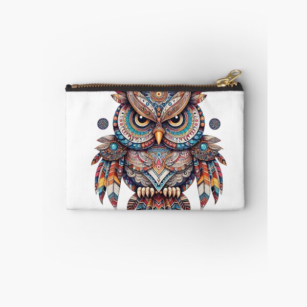 Item preview, Colorful Tribal Owl Mandala Art” designed and sold by Radhamadhaba Pattachitra Vibes”.
