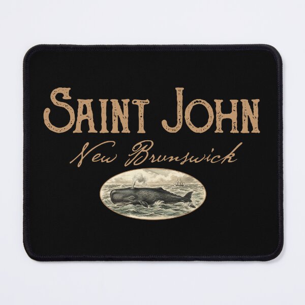 Item preview, Saint John New Brunswick Canada Vintage Whale Design designed and sold by Futurebeachbum.