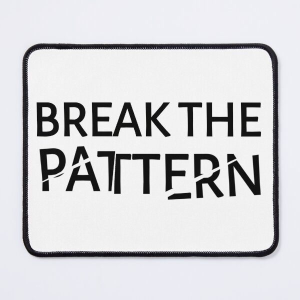 Item preview, Break The Pattern Minimal Streetwear Outline Typography Design designed and sold by CH-4TEE.