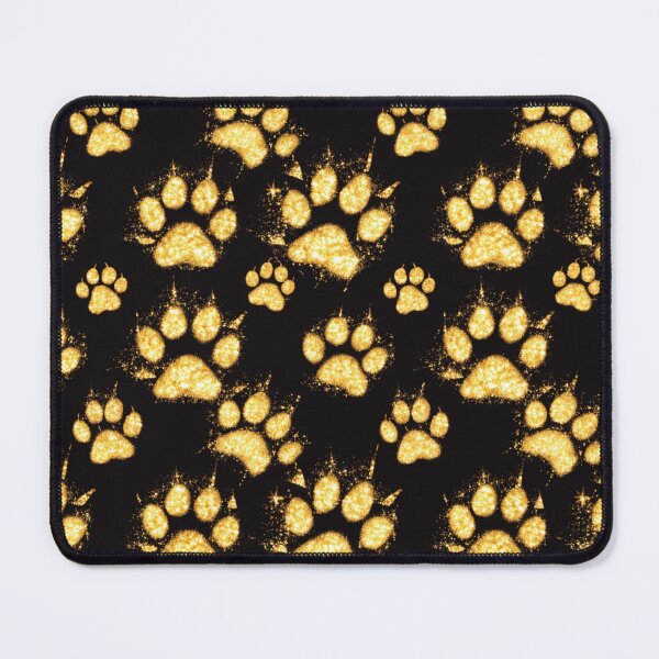 Item preview, Golden Cat Paw Prints Seamless Pattern designed and sold by Print culturee.