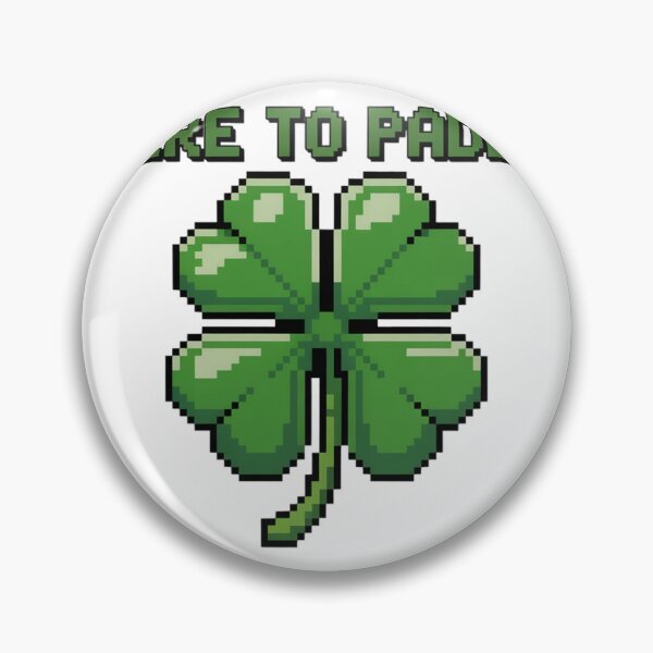 Item preview, Distressed Pixel Art Four Leaf Clover Retro designed and sold by Bloomkept.