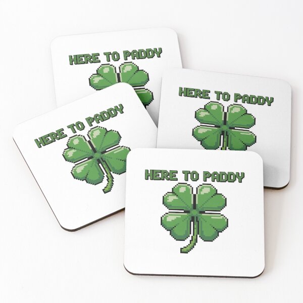 Item preview, Distressed Pixel Art Four Leaf Clover Retro designed and sold by Bloomkept.