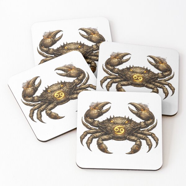 Item preview, Cancer Zodiac Crab – Detailed Astrology Design – Minimal No Text Cancer Artwork designed and sold by Szapeee.