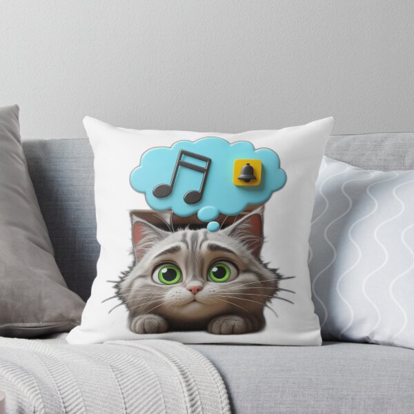 Item preview, Cat Hiding Under Couch Doorbell Anxiety Cute Kawaii Cat Design designed and sold by Tpac-goods.